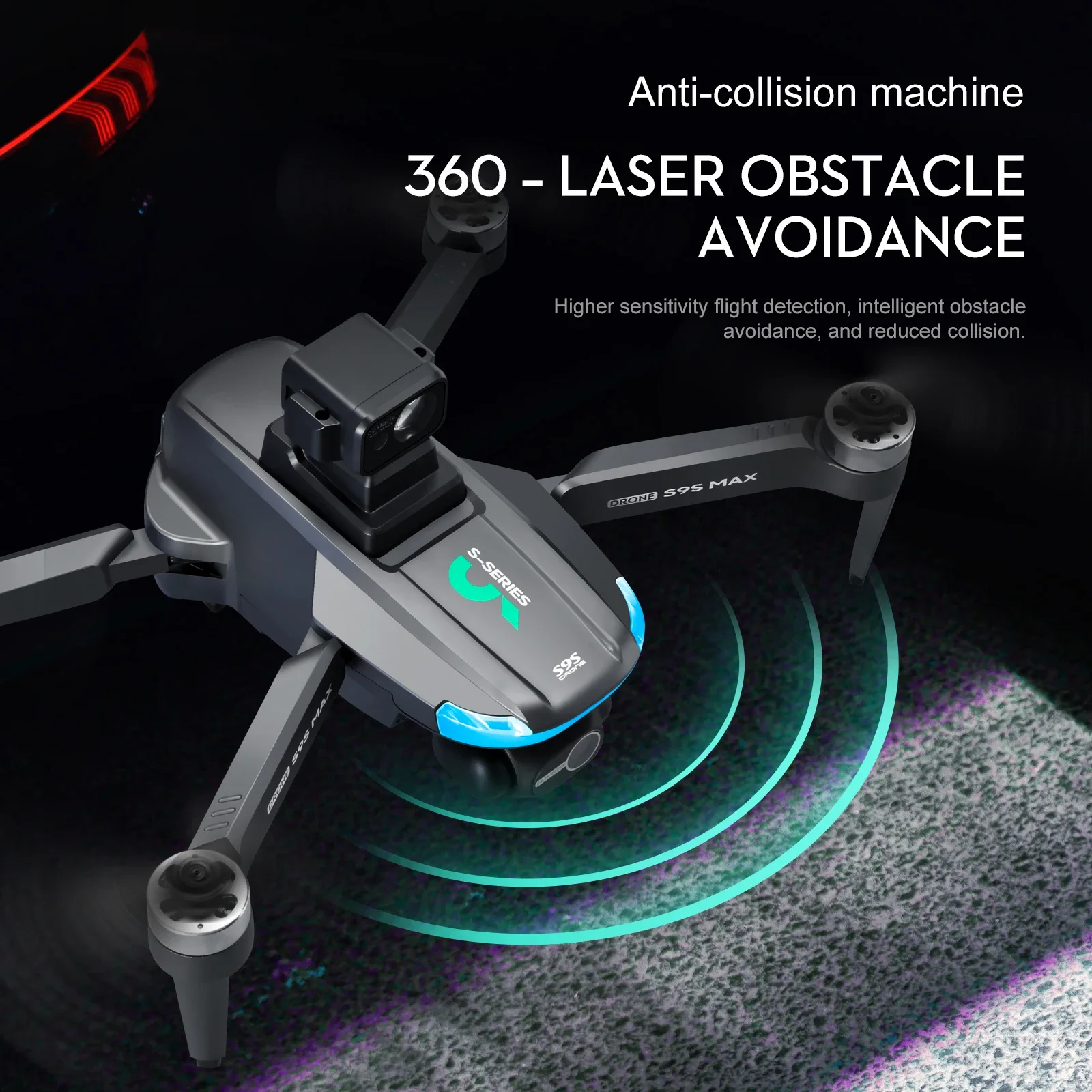 ใหม่S9S MAX MINI Drone 4K 2 แก - Drone Camera Lens บทวิจารณ์และราคา