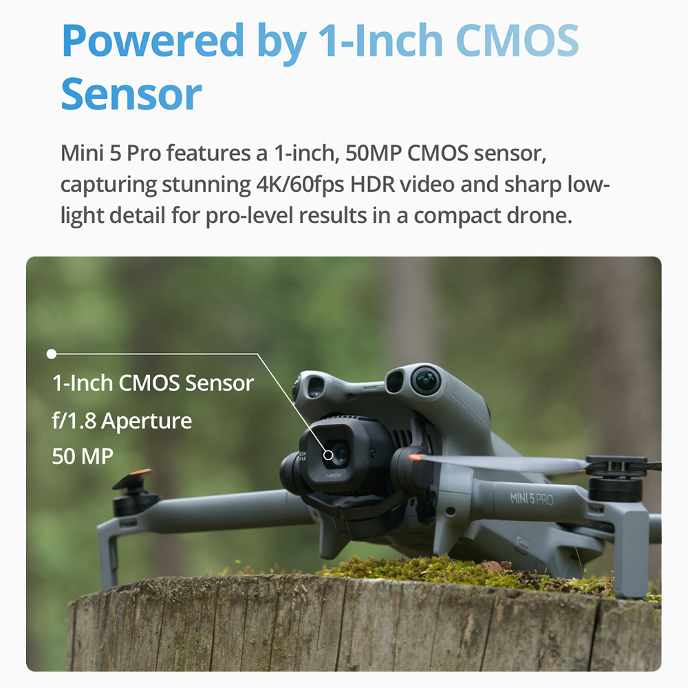 โดรน DJI Mini 5 Pro น้ำหนักเบา - Drone Camera Vlog บทวิจารณ์และราคา
