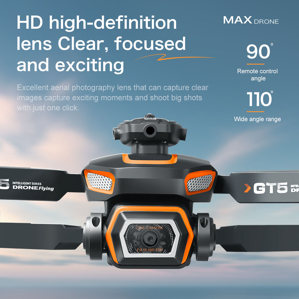 โดรน OriginalGT5 Mini 4K HD เล - Drone Camera Wide Angle บทวิจารณ์และราคา